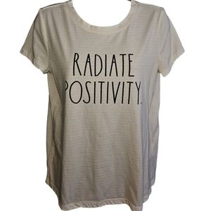 Rae Dunn Radiate Positivity Short Sleeve Top